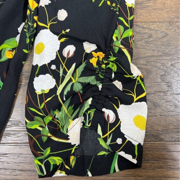 CABI Chi Chi Trouser Black Multicolor Floral Sz S #4259 NWOT - Picture 6 of 7